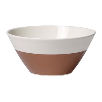 Bol din porțelan villeroy & boch caffé club, 0,75 l, alb-maro
