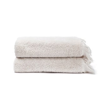 Set 2 prosoape din 100% bumbac bonami, 50 x 90 cm, crem