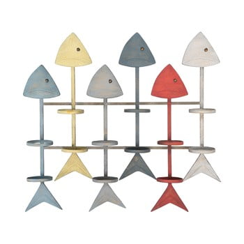 Suport de perete pentru sticle mauro ferretti fish, 70,5 x 64 cm