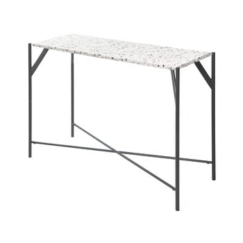 Masă tip consolă cu blat din material terrazzo rge terrazzo cosmos, 35 x 100 cm