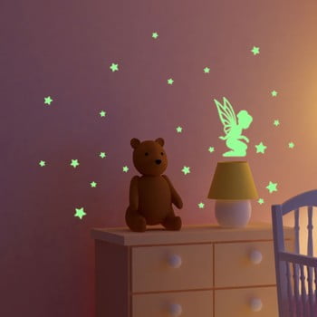 Autocolant fosforescent fanastick fairy with small stars