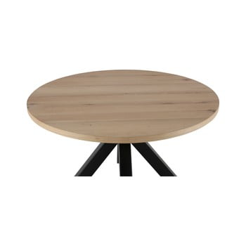 Masă rotundă cu picioare negre canett maison, ø 120 cm
