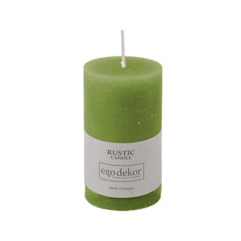 Lumânare baltic candles rustic, înălțime 10 cm, verde