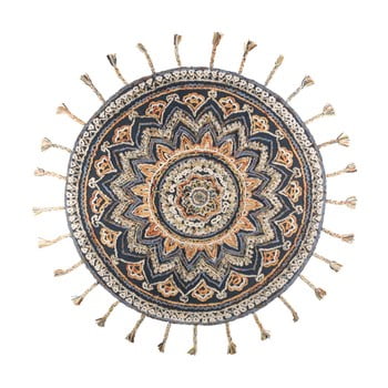 Covor țesut manual dutchbone pix, ⌀ 170 cm