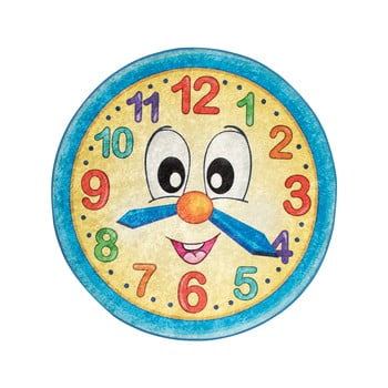 Covor antiderapant pentru copii chilai watch, ø 200 cm