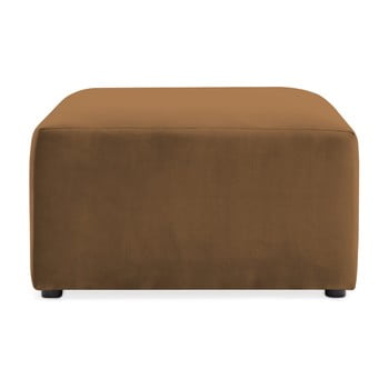 Suport pentru picioare vivonita velvet cube, maro