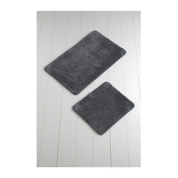 Set 2 covoare de baie colors of square, antracit
