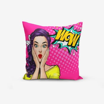 Față de pernă cu amestec din bumbac minimalist cushion covers pop art wow, 45 x 45 cm