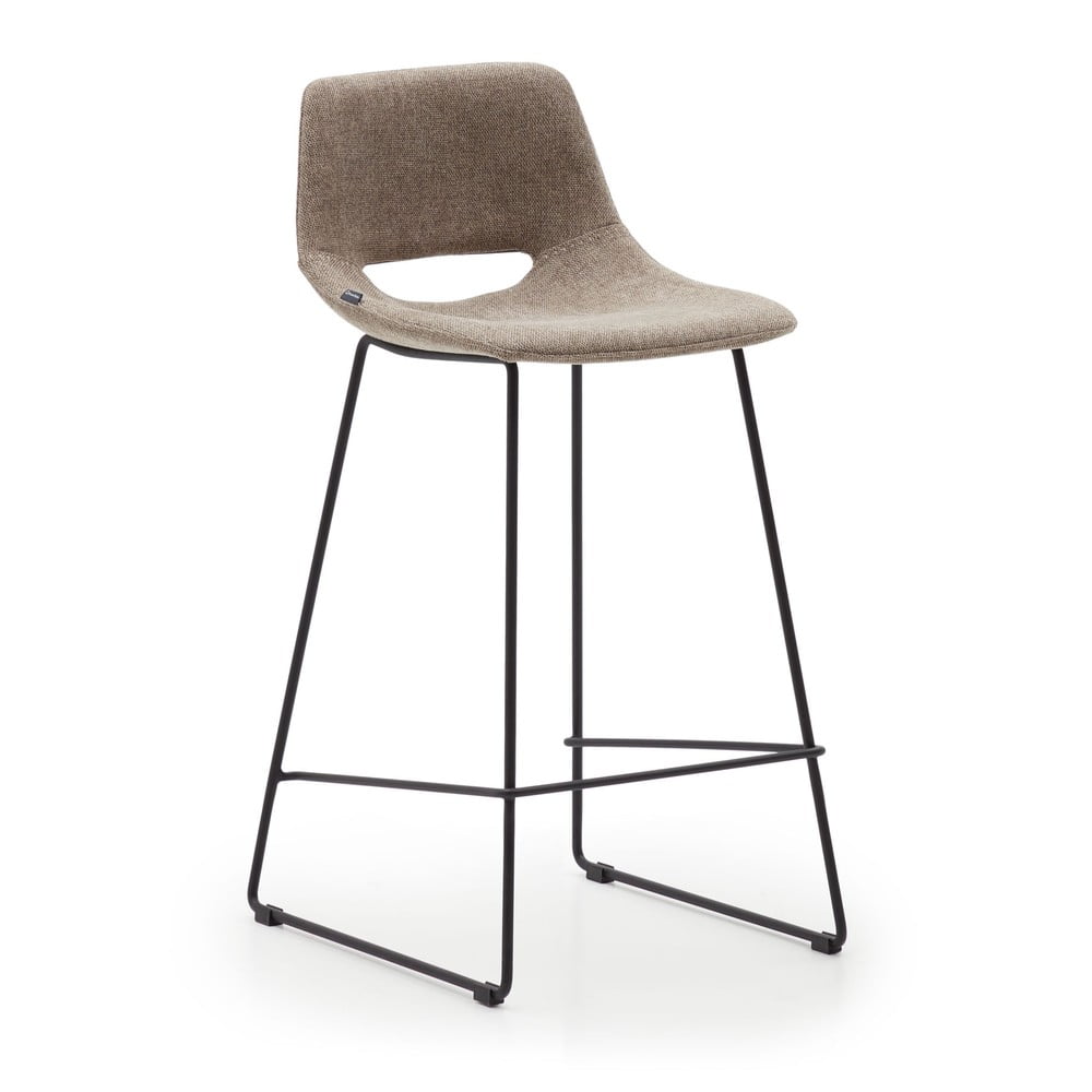 Světle hnědé barové židle v sadě 2 ks (výška sedáku 65 cm) Zahara – Kave Home