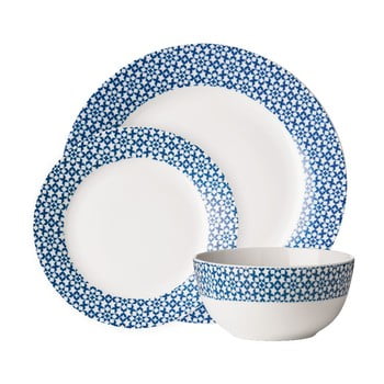 Set 12 piese de veselă casablanca blue