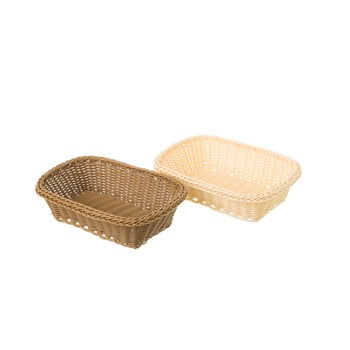 Set 2 coșuri depozitare unimasa, Ø 24 x 17 cm, maro