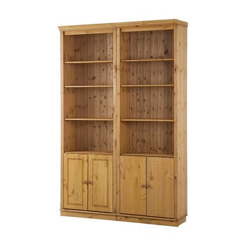 Bibliotecă din lemn de pin støraa annabelle, 146 cm, maro