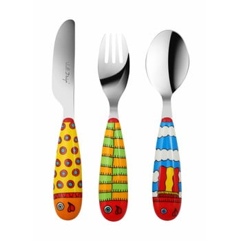 Set tacâmuri pentru copii vialli design pop, 3 buc.