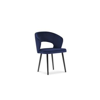 Scaun cu înveliș de catifea windsor & co sofas elpis, albastru