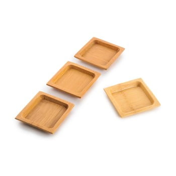 Set 4 boluri din bambus pentru sos bambum, ⌀ 6 cm