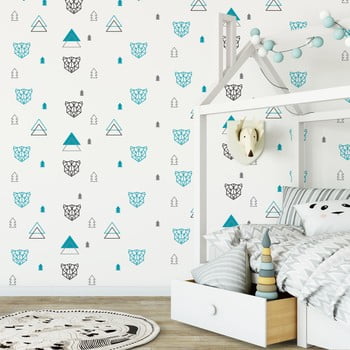 Set autocolante pentru perete ambiance scandinavian animals tapestry