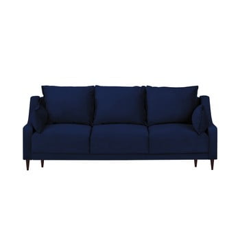 Canapea extensibilă cu 3 locuri și spațiu de depozitare mazzini sofas freesia, albastru
