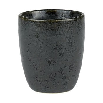 Cană din ceramică fără toartă pentru espresso bitz mensa, negru