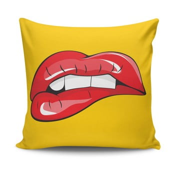 Pernă red lips, 45 x 45 cm, cu umplutură