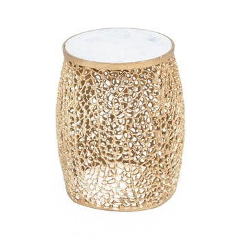 Taburet woox living honey, ⌀ 35 cm, auriu
