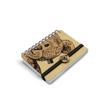 Agendă makenotes bear with doll, a6, 160 pagini
