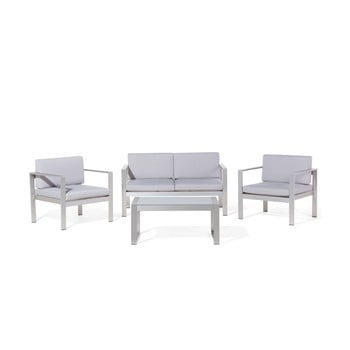 Set mobilier de grădină monobeli copenhagen, gri deschis