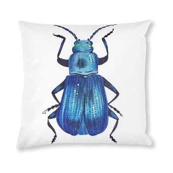 Față de pernă la forma jelly 45 x 45 cm, alb-albastru