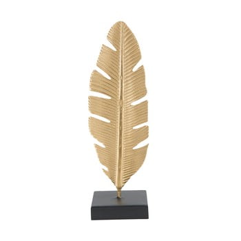 Sfeșnic decorativ mauro ferretti feather, înălțime 34 cm, auriu