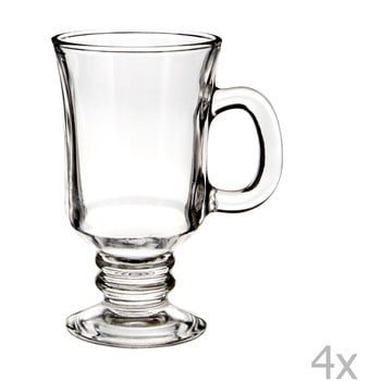 Set 4 pahare pentru cafea irlandeză premier housewares, 230 ml