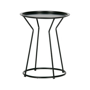 Masă de cafea metalică WOOOD Yana, ⌀ 41 cm, negru