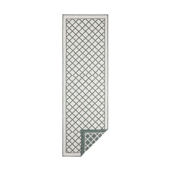 Covor reversibil adecvat interior/exterior bougari sydney, 80 x 350 cm, verde-crem