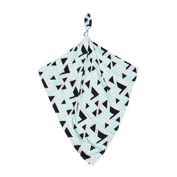 Fașă din fibre de bambus kicoti mint triangle, 75 x 75 cm