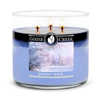 Lumânare parfumată în recipient de sticlă Goose Creek Snowy Walk, 35 ore de ardere