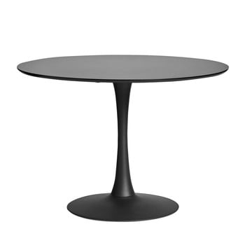 Masă marckeric oda, ⌀ 110 cm, negru