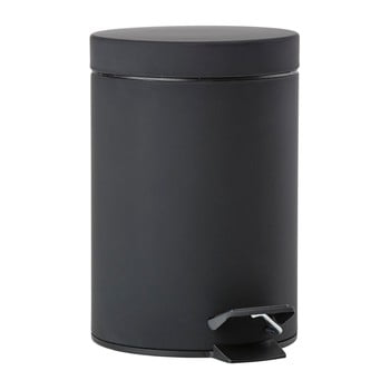 Coș de gunoi cu pedală zone one, 3 l, negru