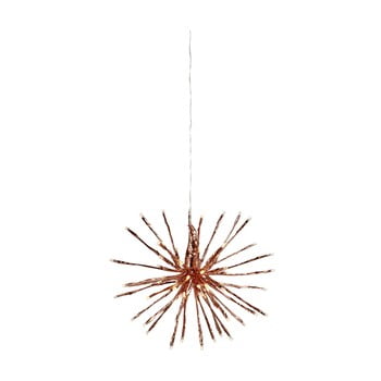 Decorațiune luminoasă suspendată cu led markslöjd hydra, ø 30 cm, arămiu