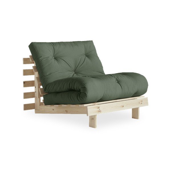 Variabilní křeslo Karup Design Roots Raw/Olive Green