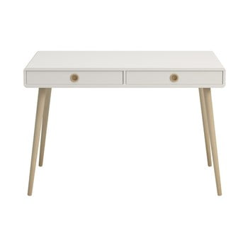 Birou pentru scris steens soft line, lățime 114,1 cm, alb - crem