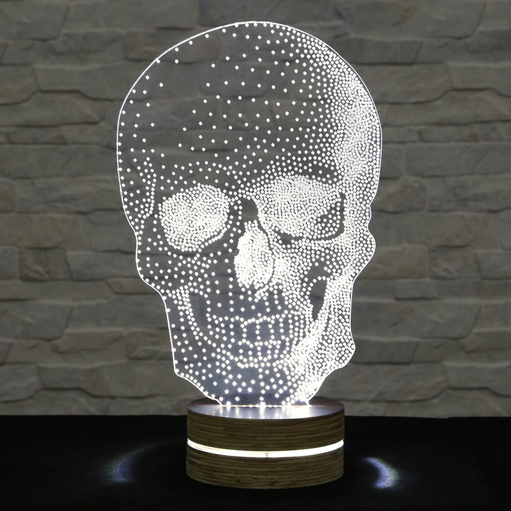 3D stolní lampa Skull Classic