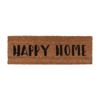 Preș pt living happy home, 26 x 75 cm, scris negru