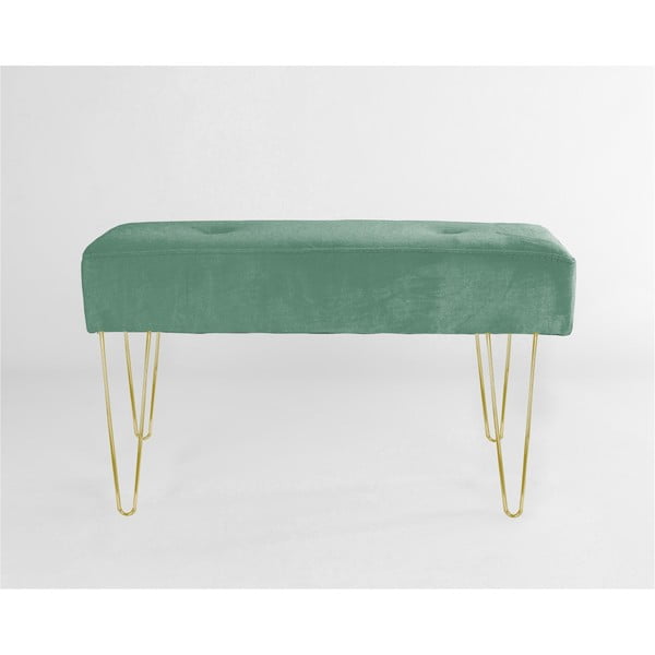 Zelená sametová lavice Velvet Atelier Sage