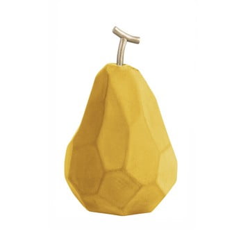 Decorațiune din beton pt living origami pear, galben ocru mat