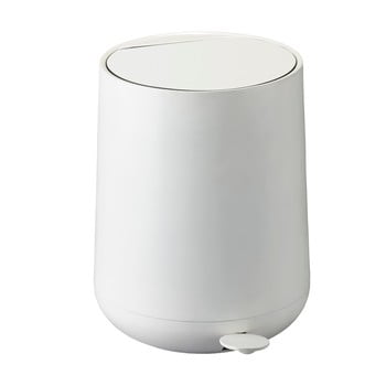 Coș de gunoi cu pedală zone nova, 5 l, alb
