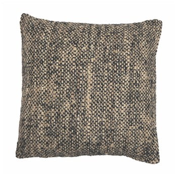 Pernă ziczac chambray, 45 x 45 cm, negru