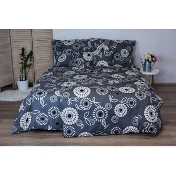Lenjerie de pat din bumbac pentru o persoană cotton house elisa, 140 x 200 cm, gri