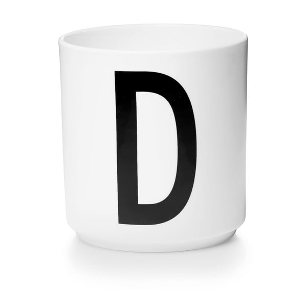Bílý porcelánový hrnek Design Letters Personal D