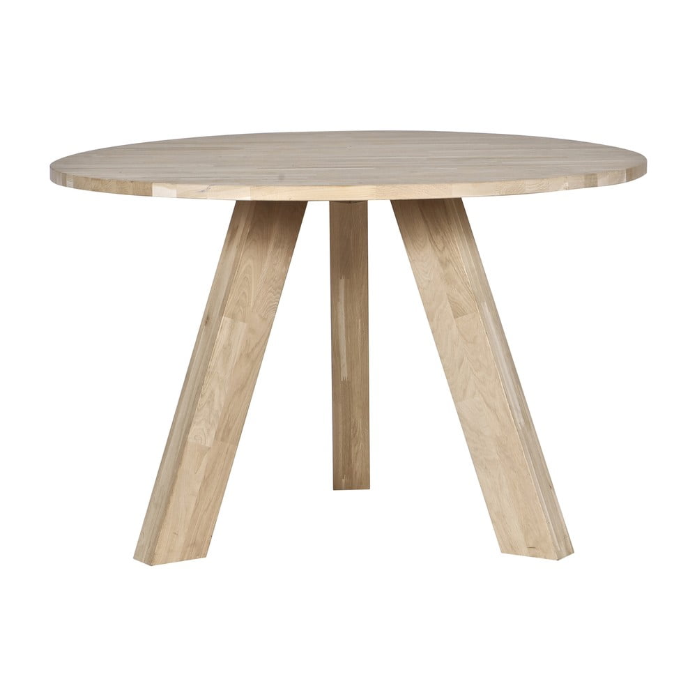 Jídelní stůl z dubového dřeva WOOOD Rhonda, ø 129 cm