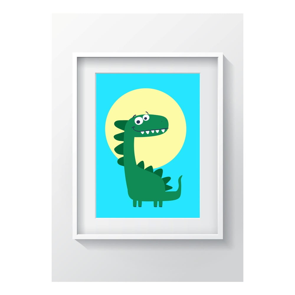 Nástěnný obraz OYO Kids Dino Adventures, 24 x 29 cm