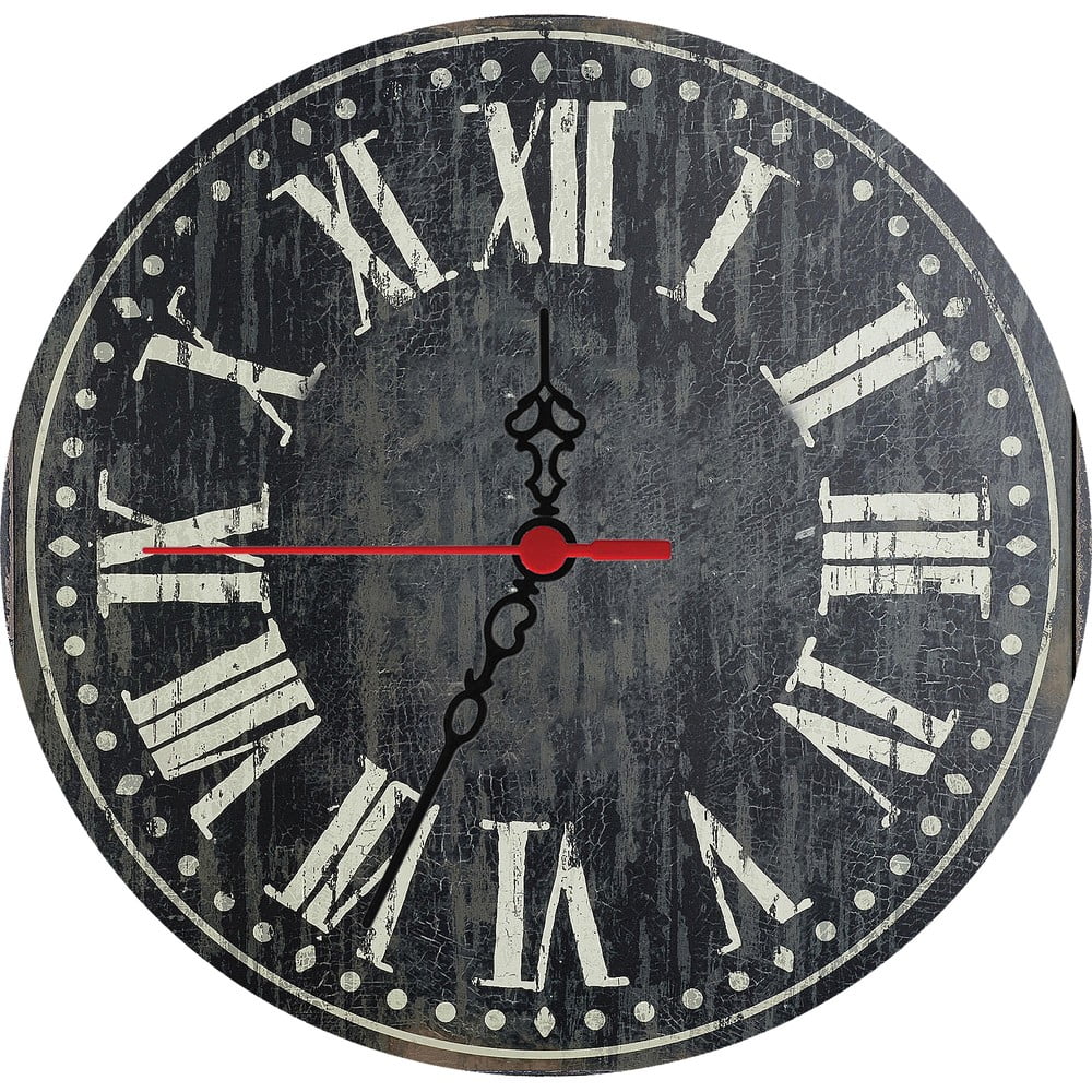 Nástěnné hodiny Dark Times, 30 cm