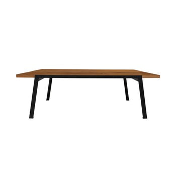 Masă cu blat din lemn de stejar canett aspen, lungime 240 cm
